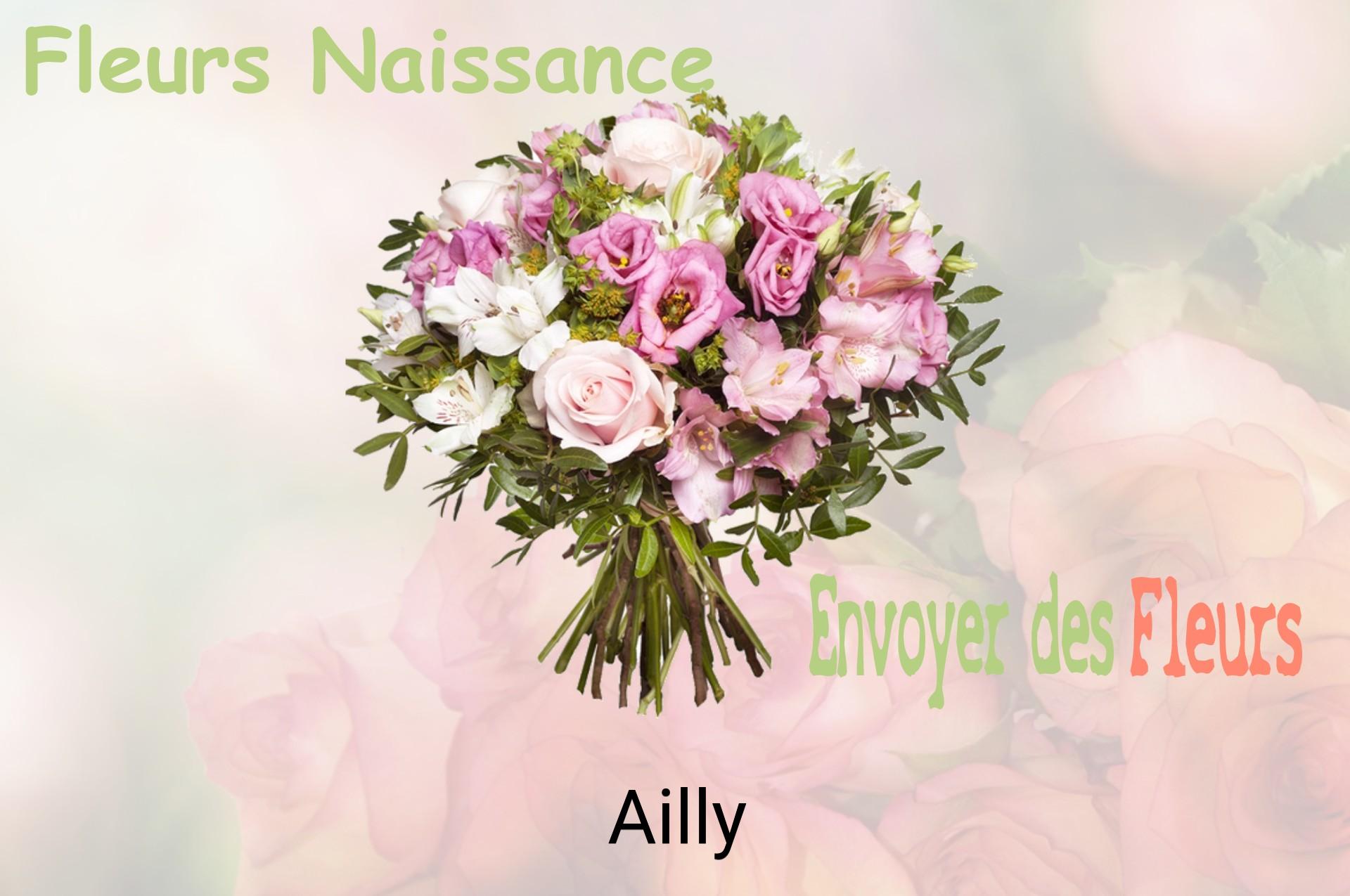 Bouquet de fleurs de naissance livré à Ailly